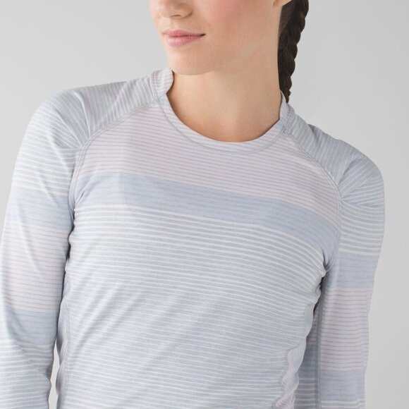 Lululemon Think Fast Long Sleeve- Long Sleeve Running Shirt- Size 2 - Picture 4 of 14